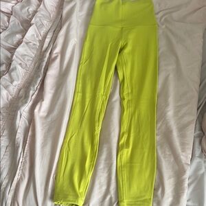 Lululemon - High Rise Yellow Align Leggings 25” Length
